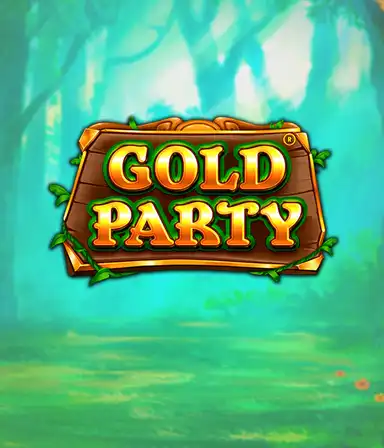 Изображение слота Gold Party от Pragmatic Play, показывающий яркий и веселый мир ирландской тематики с денежными символами, веселыми лепреконами и радужными мотивами. На переднем плане виден игровой интерфейс с 5 барабанами и 3 рядами, окруженный ирландским пейзажем и горшками золота, создающими атмосферу праздника и волшебства.